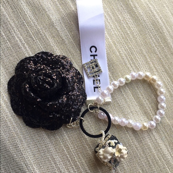 Accessories - Authentic Chanel Ribbon With Handmade Bag Charm